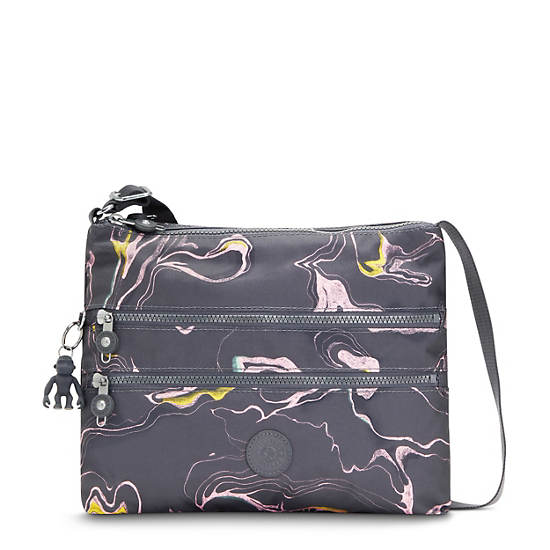 Sacs Crossbody Kipling Alvar Printed Grise Multicolore | FR 2147OK